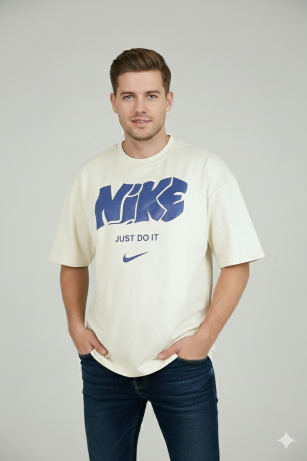 WHITE NIKE PRINT T-SHIRT