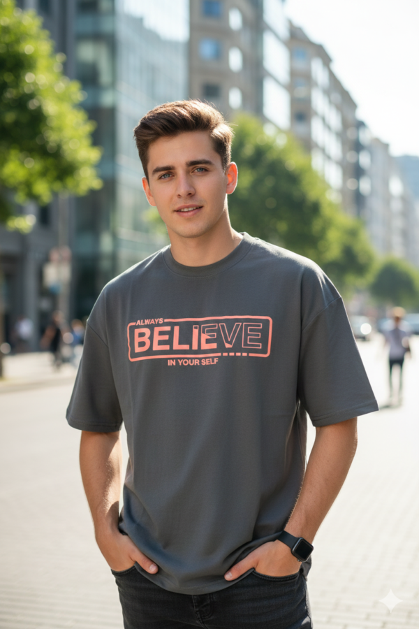 ASH BELIEVE PRINT T-SHIRT